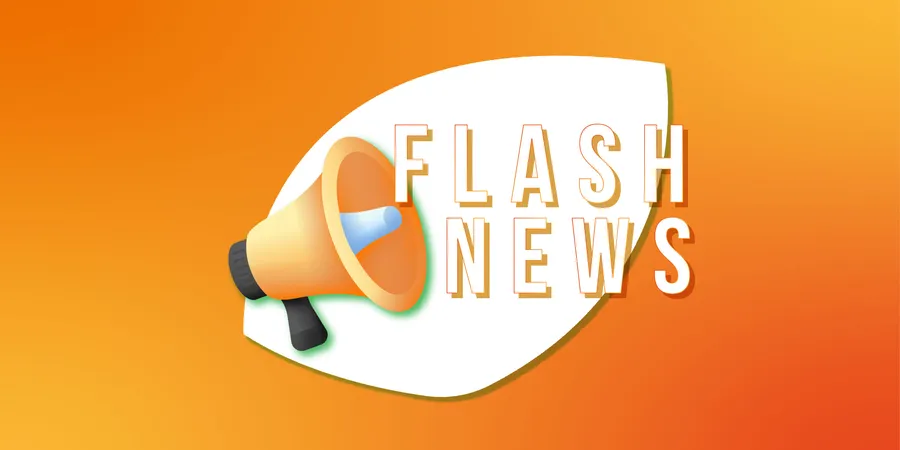 Visual to indicate it is a flash news